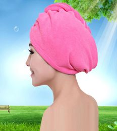 2020 Microfibre Capes de cheveux de douche sec rapide Magique Magie Super absorbant Dry Hair Satrel Drying Turban Wrap Hat Spa Bathing Caps1189915