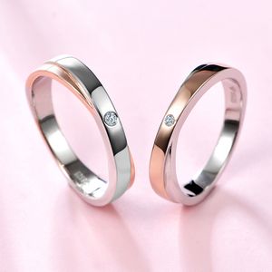 2020 moissanite paar voor vrouw man verjaardagscadeau 925 zilveren sieraden verlovingsring nooit vervagen met GRA-certificaat