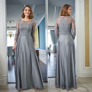 2020 mère des robes de mariée bijou à manches longues appliques dentelle paillettes sirène robe de soirée froncé satin genou longueur robe d'invité de mariage