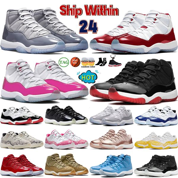 High 11 Low legend University blue 11s hombres Zapatillas de baloncesto 25th Anniversary white bred concord 45 pantone mujer Zapatillas de deporte para hombre