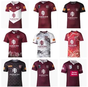 2023 2024 National Rugby League Queensland QLD Marrons Malou truien VAN ORIGIN Rugby jersey Custom Heren shirt maat S - 5XL topkwaliteit