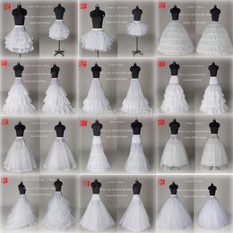 2020 NIEUWE 10 Style White A Line Ball Jurk Mermaid Wedding Prom Bridal Petticoats Underskirt Crinoline Wedding Accessories Bridal Slip Dr 2678