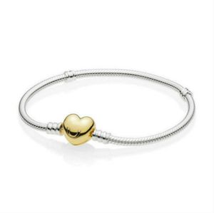 2020 nuevo 100% Plata de Ley 925 pulsera de corazón de oro rosa claro CZ abalorio de tamaño pequeño apto para niños encantadores regalos de joyería DIY