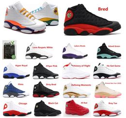 2020 nouvelles chaussures de basket-ball des femmes 13s mens 13 Playground chat noir Cour pourpre chaussures de sport Hyper hommes royales Bred avec la boîte
