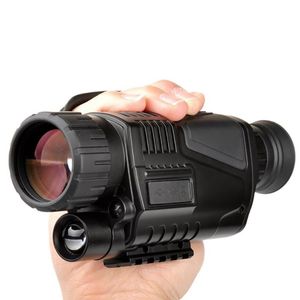 5 x 40 Combinification de la vision nocturne numérique infrarouge de vision de nuit avec une fonction de sortie vidéo Chasse monoculaire 200m Vue