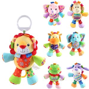 2020 Nouveau 7 Design Animaux mignons lion lion éléphant chien grenouille singe super doux pour apaiser la cloche préscolaire