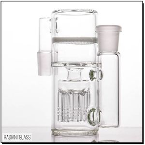 Hookahs New 8 brazos Ash Catcher Modern Designer panal blanco para agua bong vidrio 14-14mm y 18-18mmn stock