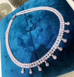 2020 nouveau collier de perles en argent Sterling 925 45mm véritable collier ras du cou de perles baroques naturelles pour les femmes bijoux de mode cadeau 1047983