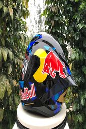 2020 Nieuwe aankomst Zwart Volle Face Motorfietshelm van Road Cascos Motocross Racing Motobike Ridinghelm5287186