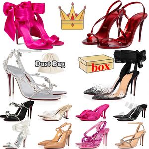 Designer Women Heel schoenen Hoge pompen Slingback Hiel met doos zodat Kate Stiletto Peep-Toes open tenen Sporty Nappa lederen bodem THITERESSPLATFORM RUBKT LAFERS