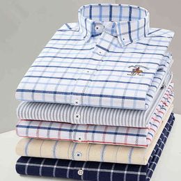 2020 Nieuwe Collectie Mannen Shirt Oxford Hoge Kwaliteit 100% Katoen Shirt Mannelijke Shirts met lange mouwen Casual Jurk Mode Shirts DS369 G0105