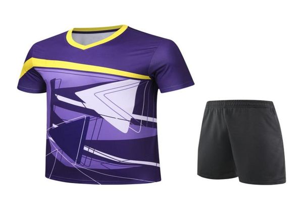 Chemise de badminton à manches courtes pour hommes et femmes, t-shirt et short, vêtements de sport, chemise de tennis de table, sportswear 1034398, nouvelle collection 2020