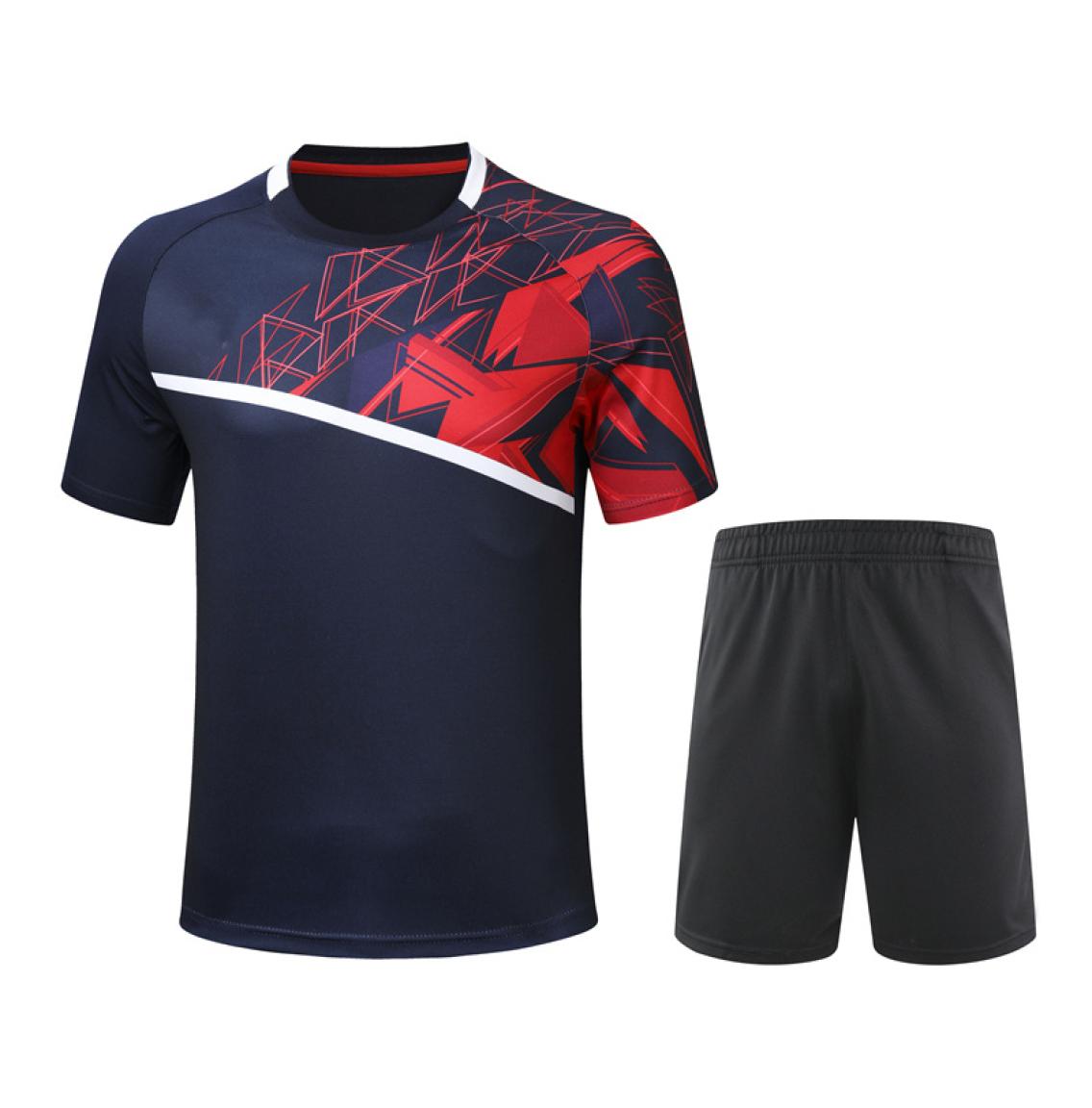 2020 new badminton suit short sleeve men039s and women039s shirt shorts sportswear ping pong suit tennis suit sportswear8767655