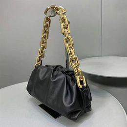 2020 nouvelle marque souple en cuir véritable dames pochette sac avec grande chaîne en métal messager sac à main pour les femmes newbag555 hualonglin brandb247R