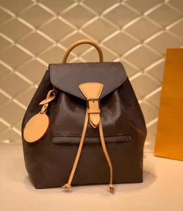 Top Backpack School bag Women luxurys Genuine leather Lady Classic Letter Printing Logo Bags men