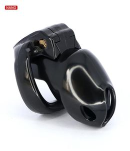 2020 NOUVEAU COCK CAGE HT V4 Black Biosurced Resin Male Device Set pénis Ring Bondage Belt Fetish Adult Sex Toys1892057