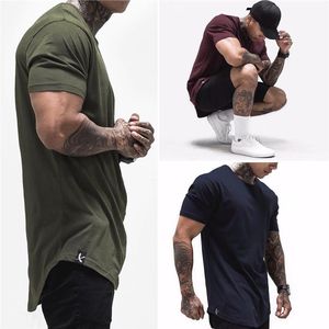 2020 Nieuwe Katoenen T Ademend T-shirt Homme Shirt Mannen Fiess Zomer Mode Sportscholen Strakke Tops