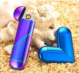 2020 nouveau créatif feu libre pliant magique amour coeur pas de gaz briquet électrique double usage Charge saint valentin cadeau USB 170V