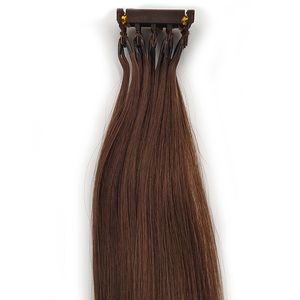 2020 Nieuwe Cuticle Signed Hair 6D Hair Extensions Second Generation Products Pre Bonded Micro Loop Hair Extensions Full Head duurt slechts 30 minuten