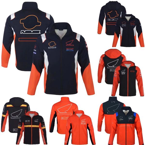 2023 Veste coupe-vent de moto en plein air MOTO Racing Suit Pull à capuche Automne et hiver Mode pour hommes Vestes à glissière chaudes Manteau