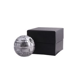 2020 nouveau Design Globe étoile forme 50MM argent en alliage de Zinc film thème herbe broyeur rectifieuse moulin outil de fumer