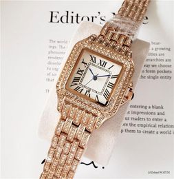 2020 New diamond watch women luxury designer watches ladies dress female Folding buckle rose gold wristwatches clock gift for girl6682660