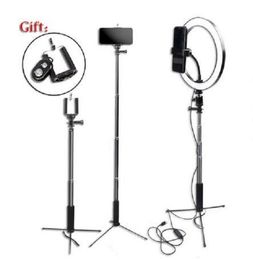 2020 NOUVELLE POGRAGE DIMMable LED 10quot26cm Selfie Ring Light YouTube Video Live PO Studio Sinon LAMP avec USB Plug Phone STA3765410