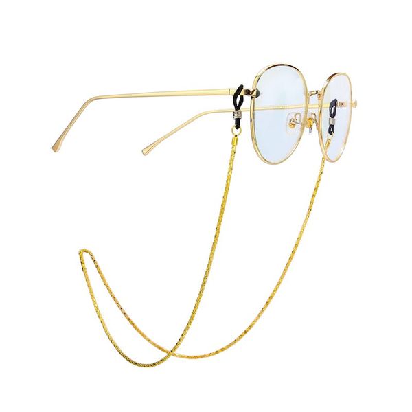 2020 nuevo diseño de joyería para gafas lujosas cadenas para gafas de sol para hombres y mujeres cadena de Metal redonda hueca con 3 colores al por mayor