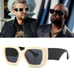 2020 novo designer de moda oversized polígono óculos de sol dos homens vintage escudo legal ins feminino óculos de sol uv4002226