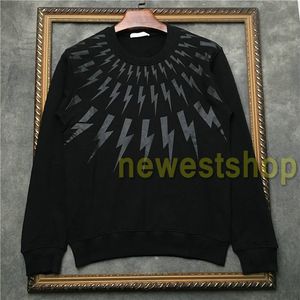 Europa heren hoodies Kraag wit zwart geometrie afdrukken sweatshirt mode Mannen kleden Hoody topkwaliteit Designer Sweatshirts dames truien