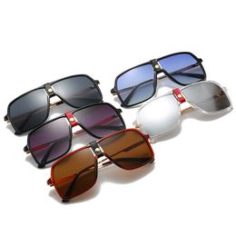 2020 Nieuwe Mode Mannen en Dames Pilot Style Sunglasses Speciale Neusbrug met Kunstleer Design Eyewear