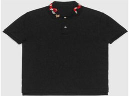 2020 Nouveaux hommes de mode Polo Shirt Snake Bee Collier Camisa Polos décontractés Coton Coton Classic Tshirts Jerseys Taille Mxxxl Whit6275407