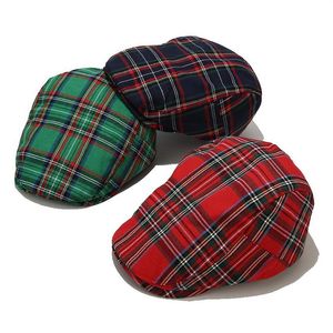 2020 nouvelle mode Plaid bérets chapeau couleur gavroche casquettes Gatsby chapeaux conduite Cabbie casquette Peaky Blinder pour hommes femmes Hat276x