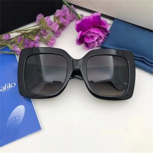 2020 Nouvelles lunettes de soleil mode Femmes 3 couleurs Cadre de cristal brillant carré grand cadre Hot Lady Design UV400 LENS AVEC CASE 2718