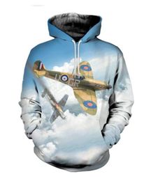 2020 Nieuwe mode sweatshirt Men/Women Hoodies Supermarine Spitfire Funny Print 3D sweatshirts Gratis verzending MH0353