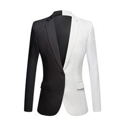 2020 Nieuwe Mode Wit Zwart Rood Casual Jas Mannen Blazers Podium Zangers Kostuum Blazer Slim Fit Party Prom Pak Jacket167G