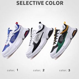 2020 nouvelle mode femmes hommes chaussures décontractées noir blanc bleu vert maille cuir chaussures de créateur plate-forme tennis sport baskets taille 39-44