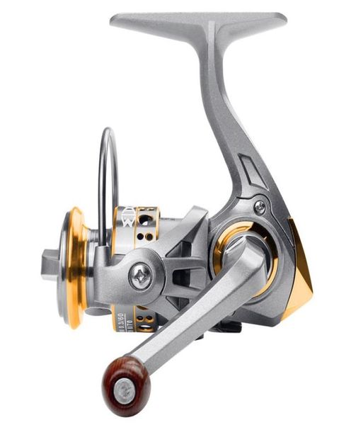 2020 Nuevo carrete de pesca AK 500 Carrete giratorio Max Drag 5 kg sin huecos 136 g Super Light Más potencia Mini Carrete de alta calidad Fesca1863575