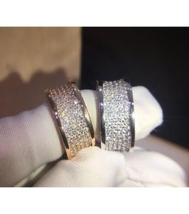 2020 Mujer en forma de equipo con diamante Gold Ring Diseñador de moda Joyería de boda para mujer con sello 4364325