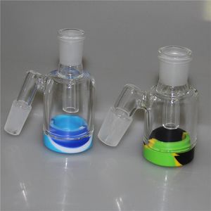 Nueva Hookah Glass Ash catcher 90 45 grados 14 mm 18 mm ashcatcher bubbler Glass Water Pipe Oil Rigs
