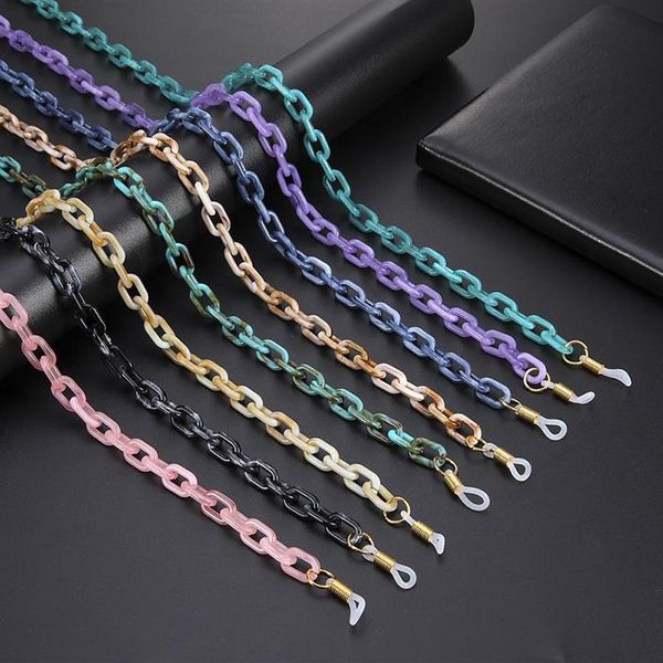 Cadena para gafas de sol acrílicas para mujer, cadenas para máscara, cordones, correas, soporte para gafas, cadenas para el cuello, Rope207D, novedad de 2020