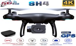 2020 NOUVEAU GPS DRONE SH4 CAMERIE HD 4K 1080P 5G WIFI FPV Professional Quadcopter RC Dron Helicopter Toy for Kids vs SG9073470383