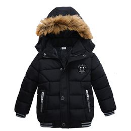 Haute Qualité Hiver Enfant Garçon Doudoune Parka Big Girl Thicking Manteau Chaud 2 3 4 5 6 Année Lumière À Capuche Survêtement LJ201128