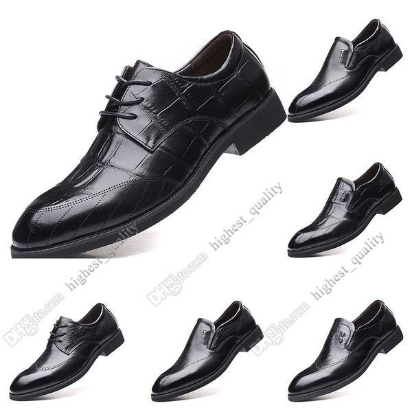 2020 nouvelle mode chaude 37-44 nouveaux hommes en cuir chaussures pour hommes couvre-chaussures chaussures décontractées britanniques livraison gratuite Espadrilles douze