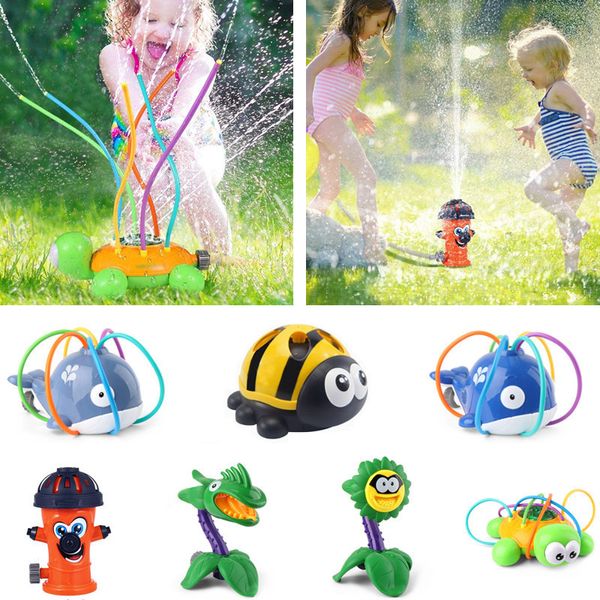 2020 Nuevo Venta caliente Verano Fresco Diversión Baño Juguetes Bola Agua Squirting Aspersor Bebé Baño Ducha Niños Juguetes Jardín Césped Parque Acuático LJ201019