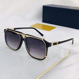 2020 Nieuwe Hot Z1085 Unisex Bril Frame + Afneembare Clip-on Sunglasses 58-18-145 Metalen vierkante Bigrim Gradiënt Mirror Sunglasses Fullset Case