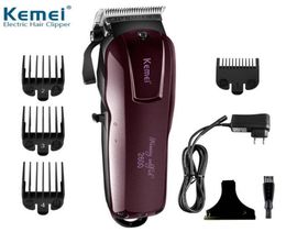 2020 Nouveau KEMEI 2600 Rasoir à barbe électrique professionnel 100-240V Tondeuse à cheveux rechargeable Couteau en titane Machine de coupe de cheveux K9287556