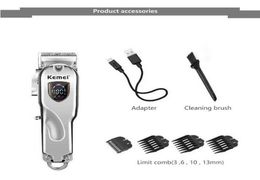 2020 New Kemei KM2010 Electric Professional Barber Clippers Local Gold Crossborter Pro Hair Shaver Trimmers Newcli5458192