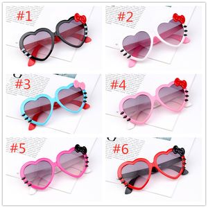 2020 News Kids Lunettes de soleil enfants peach coeur lunettes de soleil lunettes de lunette d'été Mode Coréen Toddler Bébé garçons Filles Student Sunglasses