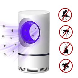 2020 Nueva lámpara LED repelente de mosquitos Mute Seguridad para embarazadas y bebés Lámpara repelente de mosquitos USB UV Pocatalys Bug Insect Trap L9931525